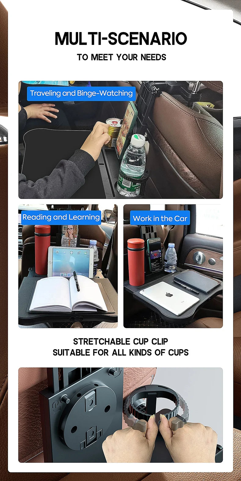 360° Car folding table